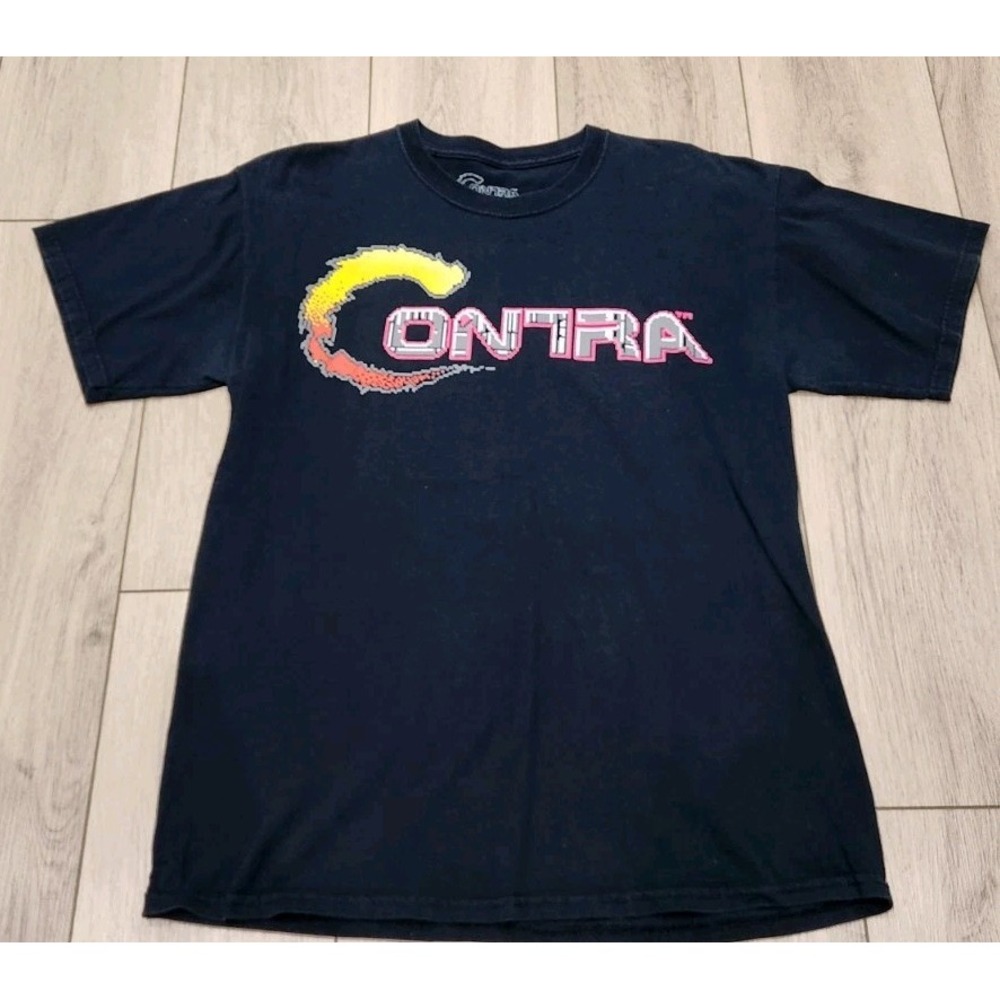 Contra Graphic TShirt Unisex Cotton Adult Funny Video Game Retro‎ Old School NES